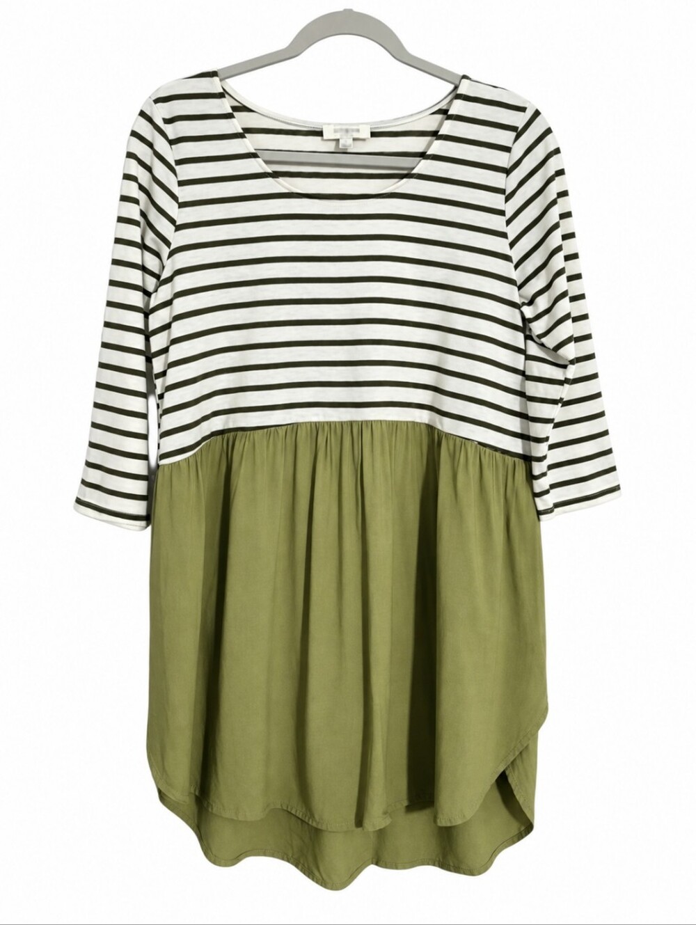 Umgee Tunic Top With 3/4" Sleeve Women's Size Small
